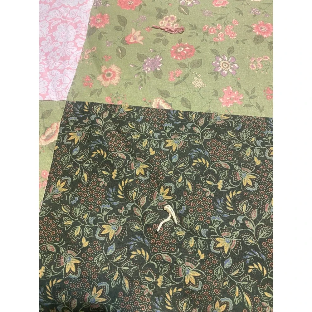 Pink And Green Squares Quilt 60x 79 In